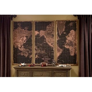 Shop Stanford World Map Wall Decor Pack Of 3 48 H X 22 W X 2 D
